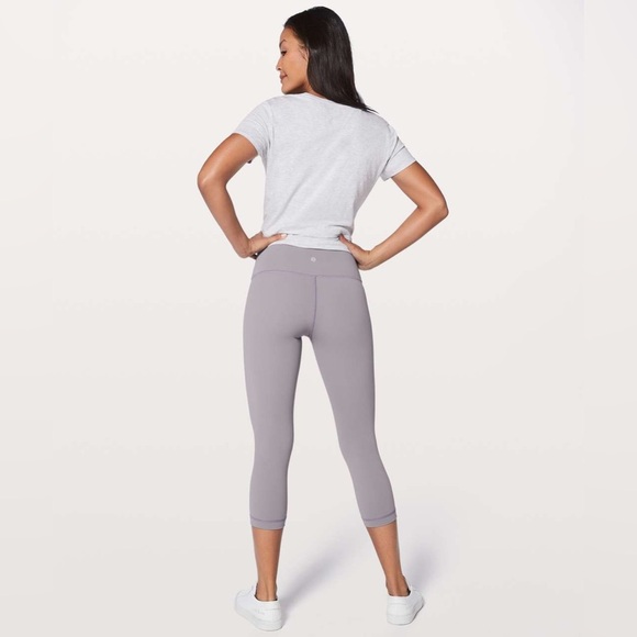 Lululemon Wunder Under Crop (Hi-Rise) Full-On Luxtreme 21" Dusty Dawn - Picture 1 of 8